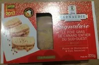 Mängden socker i Le foie-gras canard entier du Sud Ouest