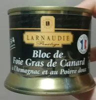 Mängden socker i Bloc de Foie Gras de Canard