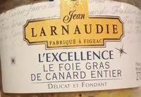 Mängden socker i L'excellence foie gras de canard entier