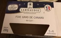 Mängden socker i Foie gras de canard mi-cuit