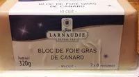 Mängden socker i Bloc de foie gras de canard
