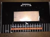 Mängden socker i Foie gras de canard entier a l'Armagnac et au poivre doux