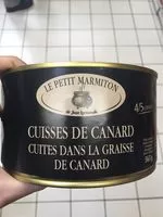 Mängden socker i Cuisses de canard confit