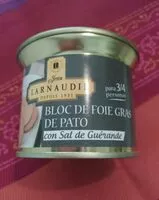 Mängden socker i Bloc de Foie Gras de Pato con Sal de Guérande