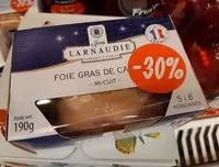 Mängden socker i Foie gras de canard mi-cuit 190 grammes
