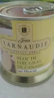 Mängden socker i Bloc de foie gras de canard au muscat