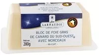 Mängden socker i BLOC DE FOIE GRAS DE CANARD 30% MORCEAUX DU SUD-OUEST mi-cuit