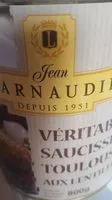 Mängden socker i Véritables saucisses de Toulouse aux lentilles