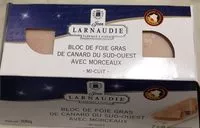 Mängden socker i Bloc de foie gras de canard du Sud-Ouest avec morceaux