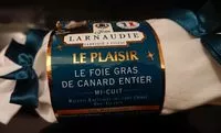 Mängden socker i Le foie gras de canard entier Mi cuit