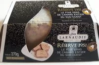 Mängden socker i Foie gras de canard entier