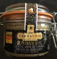 Mängden socker i Foie gras de canard entier du Sud-Ouest