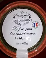 Mängden socker i Le foie gras de canard entier