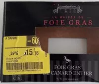 Mängden socker i Foie gras de canard entier