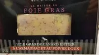 Mängden socker i Foie gras entier à l'Armagnac