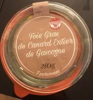 Mängden socker i Foie gras de canard entier de Gascogne