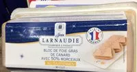 Mängden socker i Bloc de foie gras de canard avec 50% morceaux