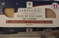Mängden socker i Bloc de foie gras de canard à l'Armagnac et au poivre doux