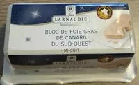 Mängden socker i Bloc de fois gras de canard du Sud-Ouest mi-cuit