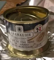 Mängden socker i Bloc de foie gras avec morceaux