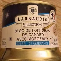 Mängden socker i Bloc de foie gras de canard avec morceaux au selde Guérande