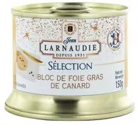 Mängden socker i Bloc de foie gras de canard - Selection