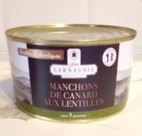 Mängden socker i Manchons de canard aux lentilles
