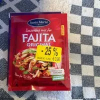Mängden socker i Fajita