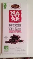 Mängden socker i Nature - Chocolat noir 72% bio équateur