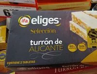 Mängden socker i Turrón de Alicante