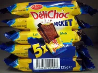 Mängden socker i Chocolat au lait Délichoc Pocket