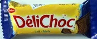 Mängden socker i Delichoc tablette chocolat lait pocket