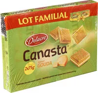 Mängden socker i Delacre Canasta biscuits apéritifs fourrés gouda - 2X150g (300g)