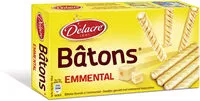Mängden socker i Biscuits Delacre Bâtons Fourrés emmental - 60g