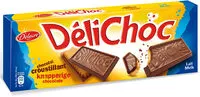 Mängden socker i Biscuits Délichoc Chocolat au lait - 150g