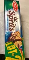 Mängden socker i Biscuits chocolat au lait Delacre
