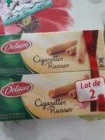 Mängden socker i Delacre cigarettes russes lot 2x200g (400g)