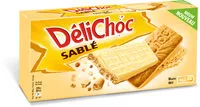 Mängden socker i Biscuits Délichoc sablés Chocolat blanc - 150g