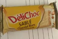 Mängden socker i DéliChoc Sablé Chocolat Blanc
