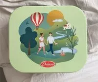 Mängden socker i Delacre tea time assortiment biscuits 1000g (1kg) boite metal paques