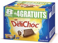 Mängden socker i Biscuits Delacre Delichoc Chocolat lait