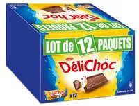 Mängden socker i Delichoc tablette chocolat lait lot 12x150g (1800g)