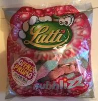 Mängden socker i Bubblizz - Confiserie gélifiée aromatisée