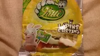 Mängden socker i Bonbons lapins crétins LUTTI, sachet de