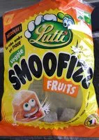 Mängden socker i Lutti smoofizz fruits 200g