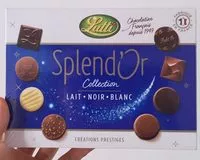Mängden socker i Splend'Or Lait Noir Blanc