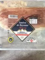 Mängden socker i Salaisons Pyrénéennes Le jambon de Bayonne 12 mois d'âge