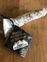 Mängden socker i Saucisse sèche de porc noir Salaisons Pyrénéennes