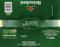 Mängden socker i Bière blonde (pack de 20 x 25 cl) Heineken