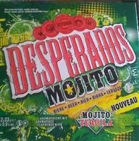 Mängden socker i Desperados mojito